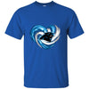 CAROLINA PANTHERS T Shirt Hoodie Color Water Heart