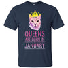 QUEENS CAT JANUARY T-Shirts Hoodie Ugly Christmas Sweater