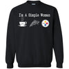 Pittsburgh Steelers T Shirt Hoodie I Am A Simple Woman Love Coffe Pizza Pittsburgh Steelers