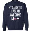 Cleveland Indians T Shirts Hoodie My Daughter Has An Awesome Mom