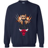 Wolverine CHICAGO BULLS T-Shirts Hoodie Ugly Christmas Sweater