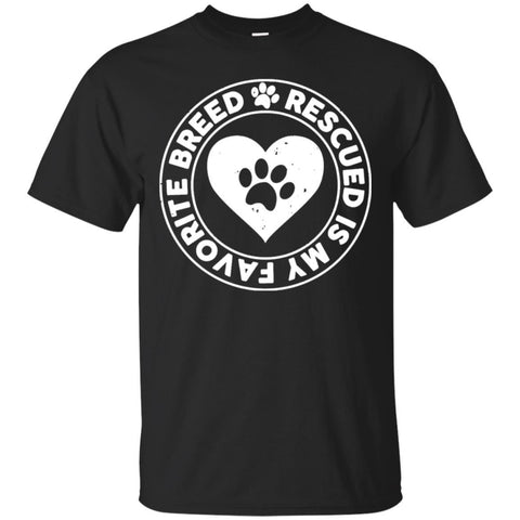 Dogs T Shirts Hoodie   Rescued Is My Favorite Breed
