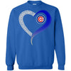 Chicago Cubs T Shirts Hoodie Love Heart