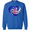 DETROIT PISTONS T Shirt Hoodie Color Water Heart
