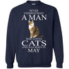 Cats T Shirts Hoodie  Never Underestimate A Man Who Loves Cats MAY