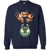 Wolverine MILWAUKEE BUCKS T-Shirts Hoodie Ugly Christmas Sweater