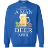 Beer T Shirts Hoodie  Never Underestimate A Man APRIL