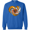Chicago Bears T Shirt Hoodie Color Water Heart
