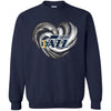 UTAH JAZZ T Shirt Hoodie Color Water Heart