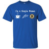 Boston Bruins T Shirt Hoodie I Am A Simple Woman Love Coffe Pizza Boston Bruins