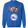 Wolverine PHILADELPHIA 76ERS T-Shirts Hoodie Ugly Christmas Sweater