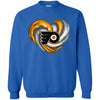 Philadelphia Flyers T Shirt Hoodie Color Water Heart