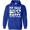 Pitbull T Shirts Hoodie  Pitbulls Make Me Happy