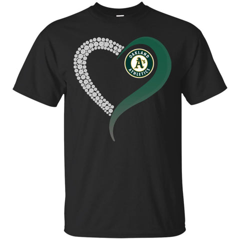 Oakland Athletics T Shirts Hoodie Love Heart