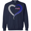 Atlanta Braves T Shirts Hoodie Love Heart