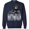 Rottweiler T Shirts Hoodie  Of Course I Talk To