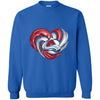 Colorado Avalanche T Shirt Hoodie Color Water Heart