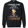 Asked God For An Angel He Sent Me Wonder Woman T Shirts Hoodie