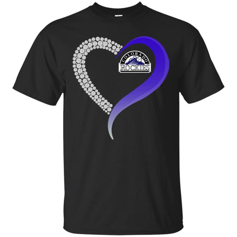 Colorado Rockies T Shirts Hoodie Love Heart
