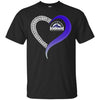 Colorado Rockies T Shirts Hoodie Love Heart