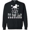 Pitbull T Shirts Hoodie  Crazy Pit Bull Lady