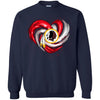 Washington Redskins T Shirt Hoodie Color Water Heart