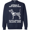 aninals don_t have a voice T Shirts Hoodie