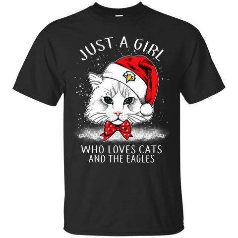 Cats Morehead State Eagles T Shirt Hoodie Ugly Christmas Sweater Just A Girl Who Loves Cats And Christmas