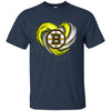 Boston Bruins T Shirt Hoodie Color Water Heart