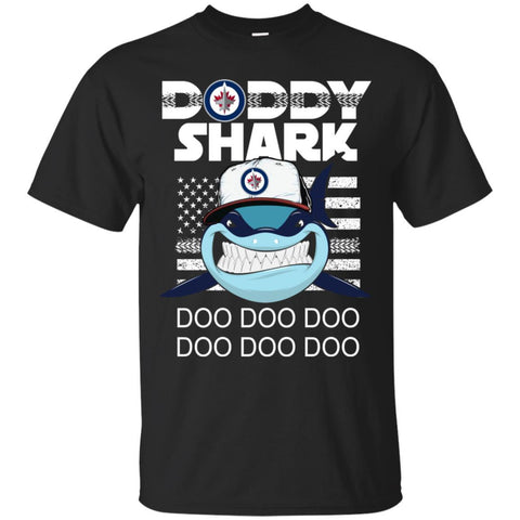 Daddy Shark Winnipeg Jets T Shirt Hoodie Ugly Christmas Sweater Daddy Shark Doo Doo Doo