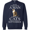 Cats T Shirts Hoodie  Never Underestimate A Man Who Loves Cats  SEPTEMBER