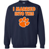 Clemson Tigers T Shirt I Married Into This T Shirts Hoodie