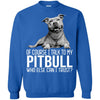 Pitbull T Shirts Hoodie  Of Course I Talk To
