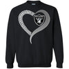 Oakland Raiders T-Shirts Hoodie Ugly Christmas Sweater Heart
