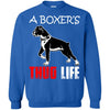 Boxer T Shirts Hoodie  A Boxer Is Thug life