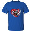 CLEVELAND CAVALIERS T Shirt Hoodie Color Water Heart