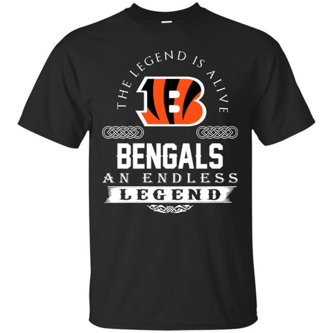 CINCINNATI BENGALS T Shirts Hoodie The Legend Is Alive