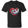 Colorado Avalanche T Shirt Hoodie Color Water Heart