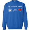 Tampa Bay Buccaneers T Shirt Hoodie I Am A Simple Woman Love Coffe Pizza Tampa Bay Buccaneers