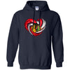 Chicago Blackhawks T Shirt Hoodie Color Water Heart