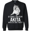 Akita T Shirts Hoodie  Of Course I Talk To