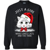 Cats William   Mary Tribe T Shirt Hoodie Ugly Christmas Sweater Just A Girl Who Loves Cats And Christmas