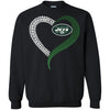NEW YORK JETS T-Shirts Hoodie Ugly Christmas Sweater Heart