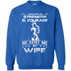 Asked God For Strength He Sent My Wife Wonder Woman T Shirts Hoodie