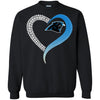 CAROLINA PANTHERS T-Shirts Hoodie Ugly Christmas Sweater Heart