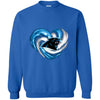 CAROLINA PANTHERS T Shirt Hoodie Color Water Heart