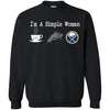 Buffalo Sabres T Shirt Hoodie I Am A Simple Woman Love Coffe Pizza Buffalo Sabres