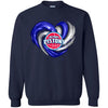 DETROIT PISTONS T Shirt Hoodie Color Water Heart