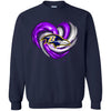Baltimore Ravens T Shirt Hoodie Color Water Heart