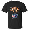 Wolverine Columbus Blue Jackets T-Shirts Hoodie Ugly Christmas Sweater